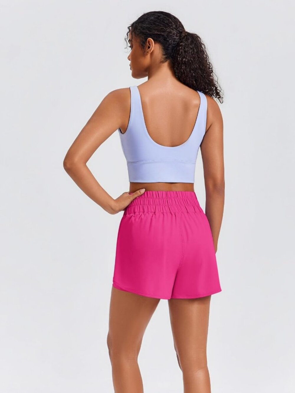 High-Waisted 2-in-1 Running Shorts for Women | Quick Dry, Lightweight, 4-Way - Picture 3 of 5